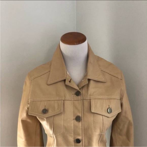 Carina New York cream leather jacket - Picture 15 of 15